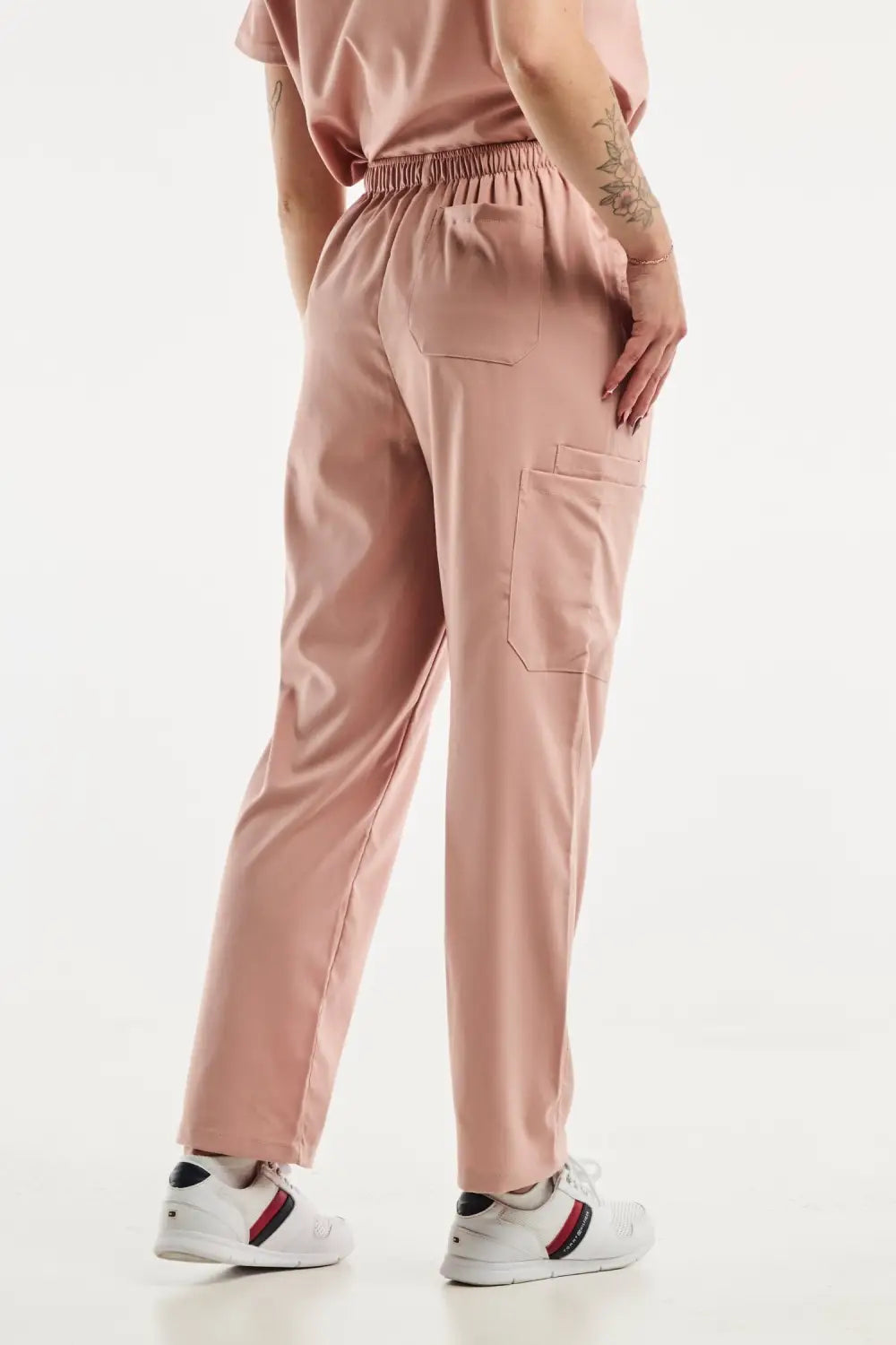 Aelin EMMA Pantalon Médical Femme Rose Clair Poches