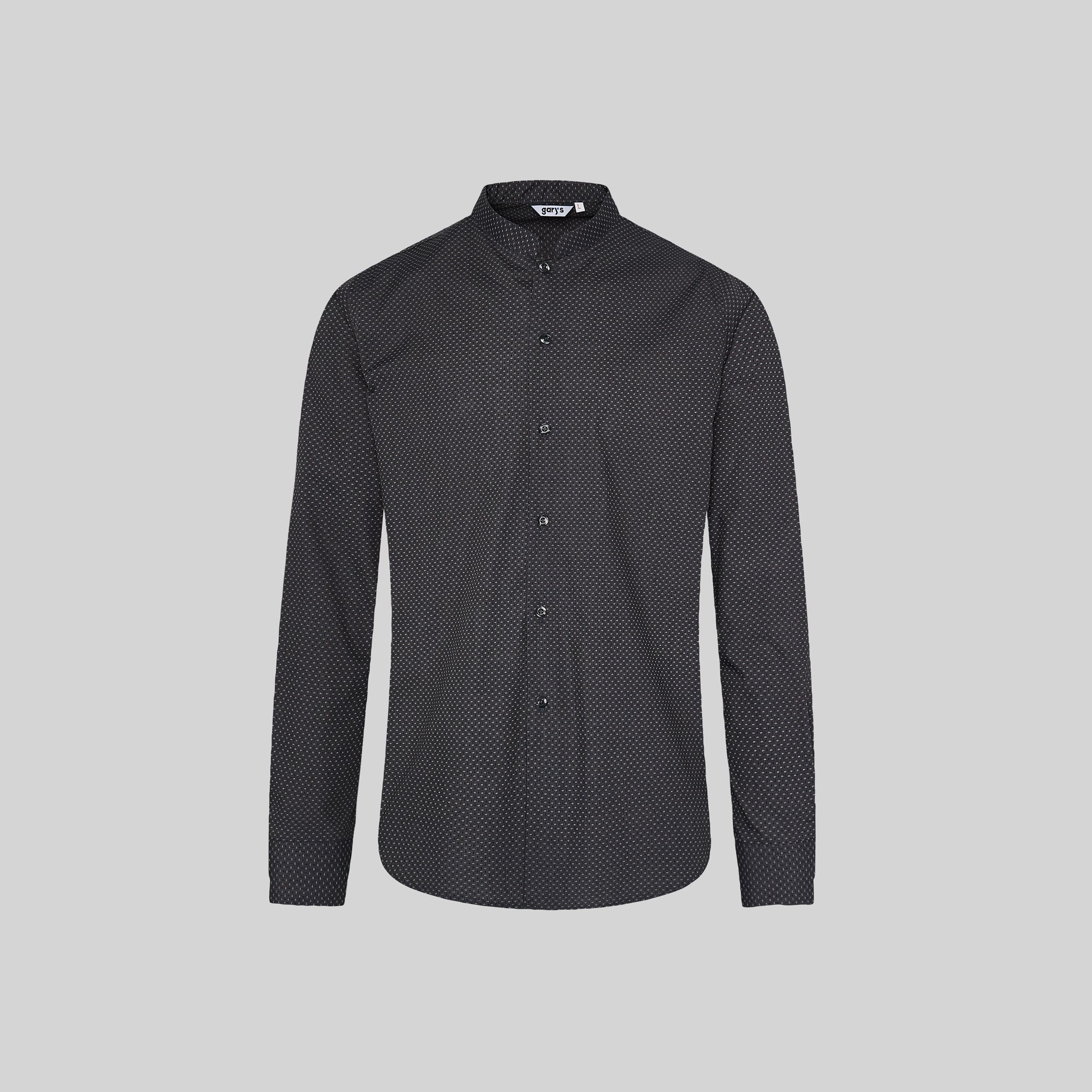 Gary's Leone chemise homme slim gris marengo manches longues