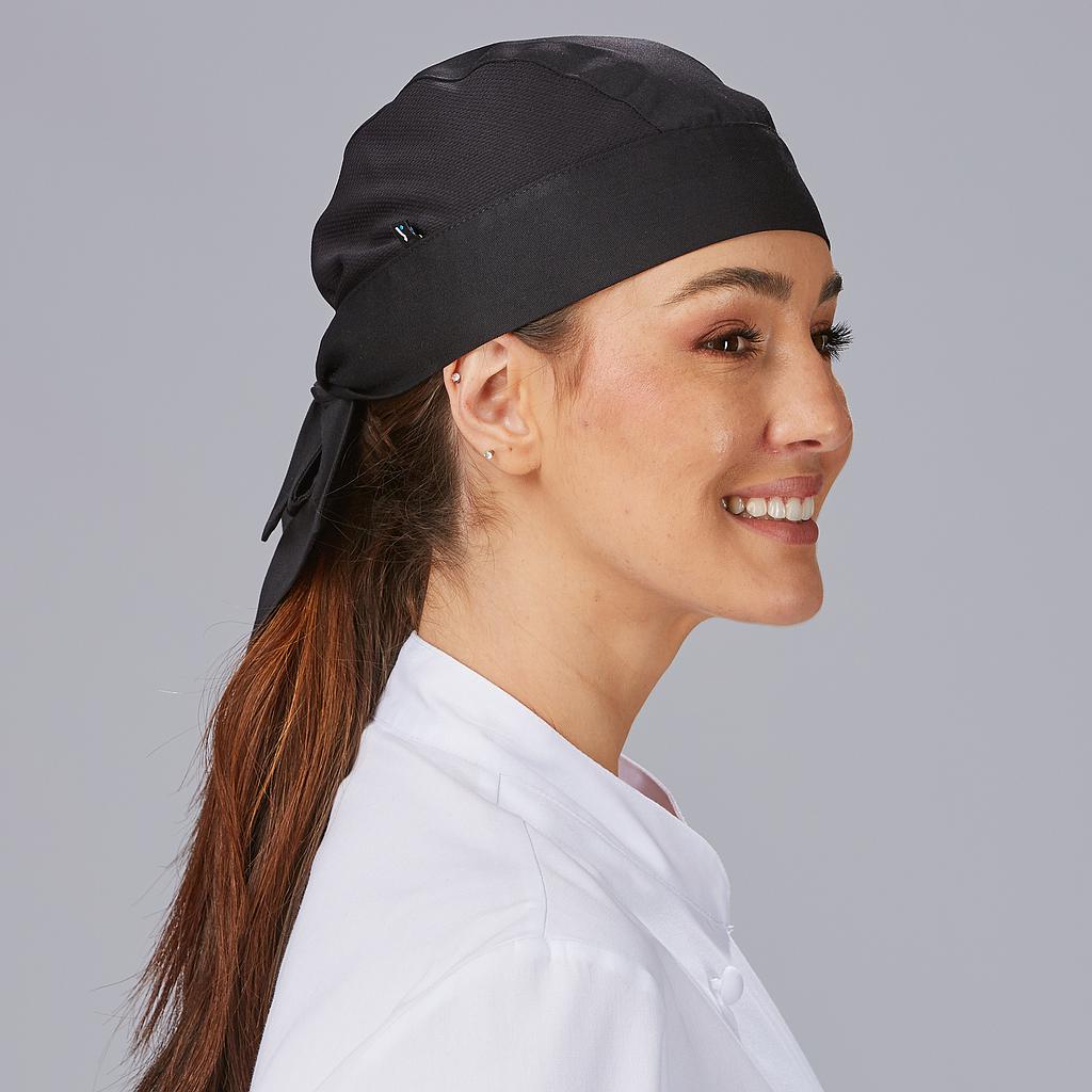 GARY'S Aerosilver calot cuisine bandana noir TU