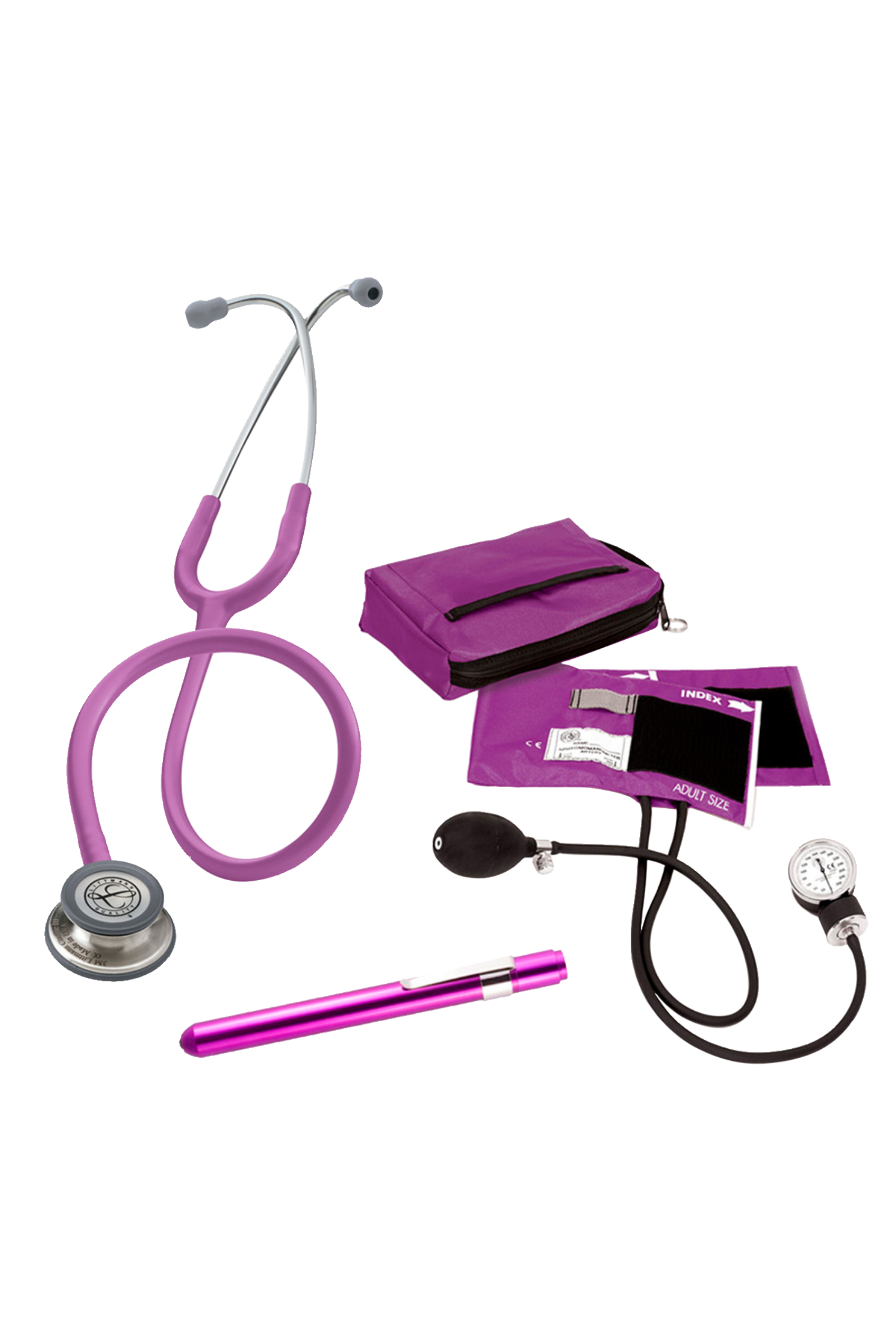 Enfermania Kit Étudiants kit sanitaire lila Littmann Classic III