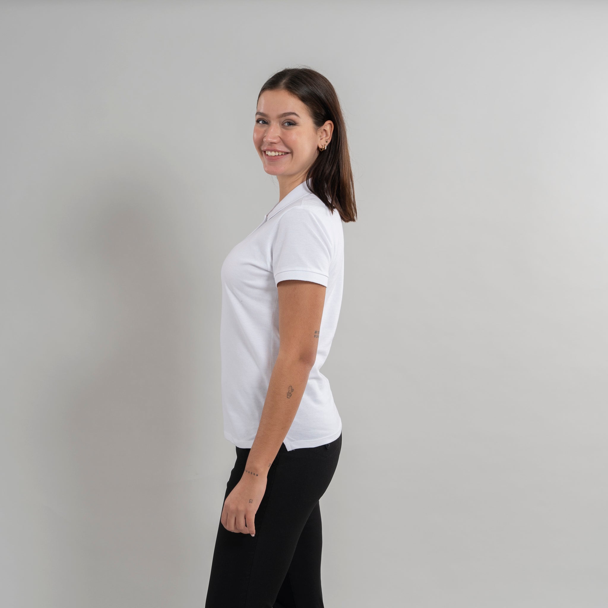 Gary's Olite polo femme noir piqué coton