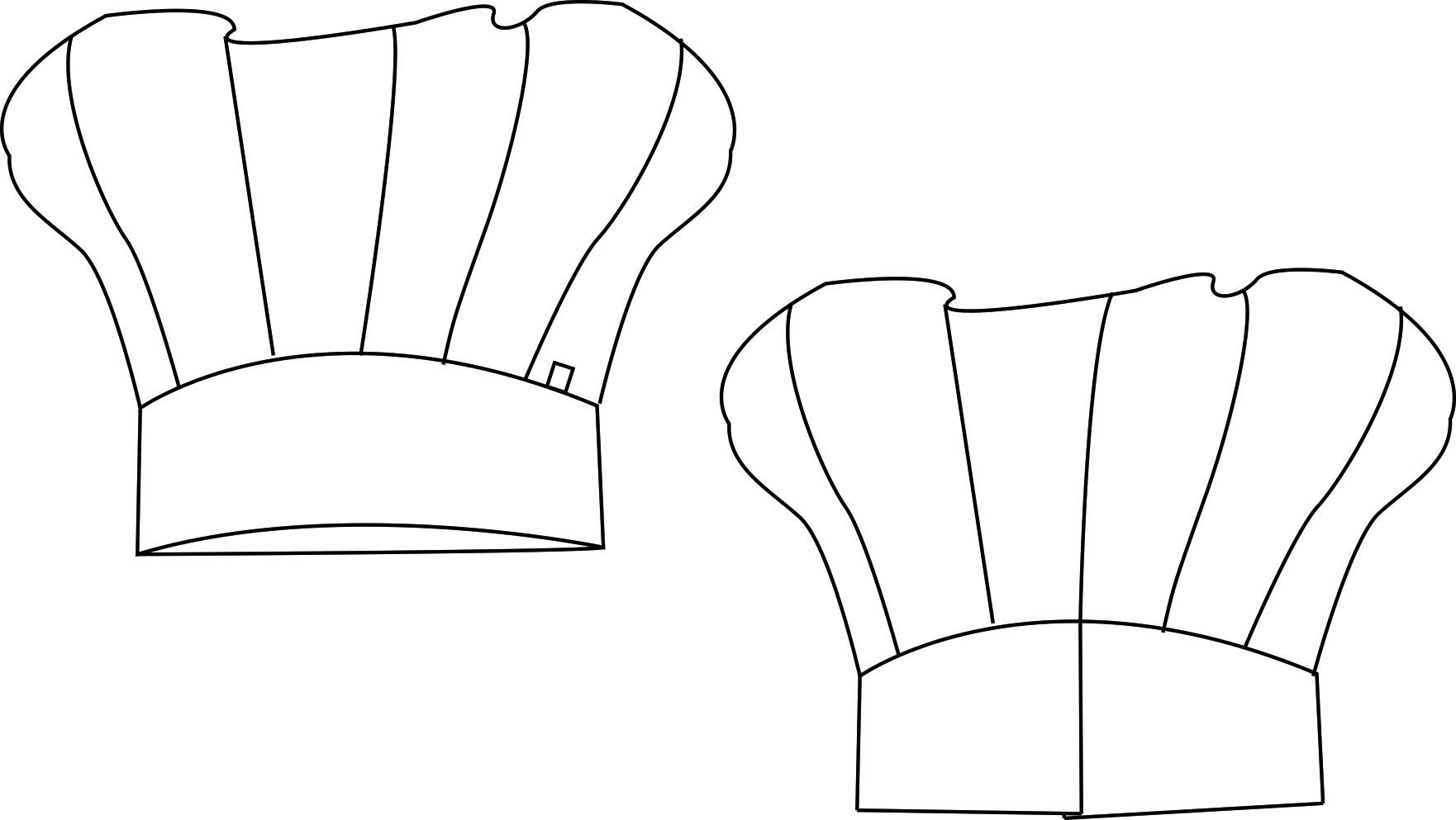 GARY'S Caps & Hats toque chef classique blanche