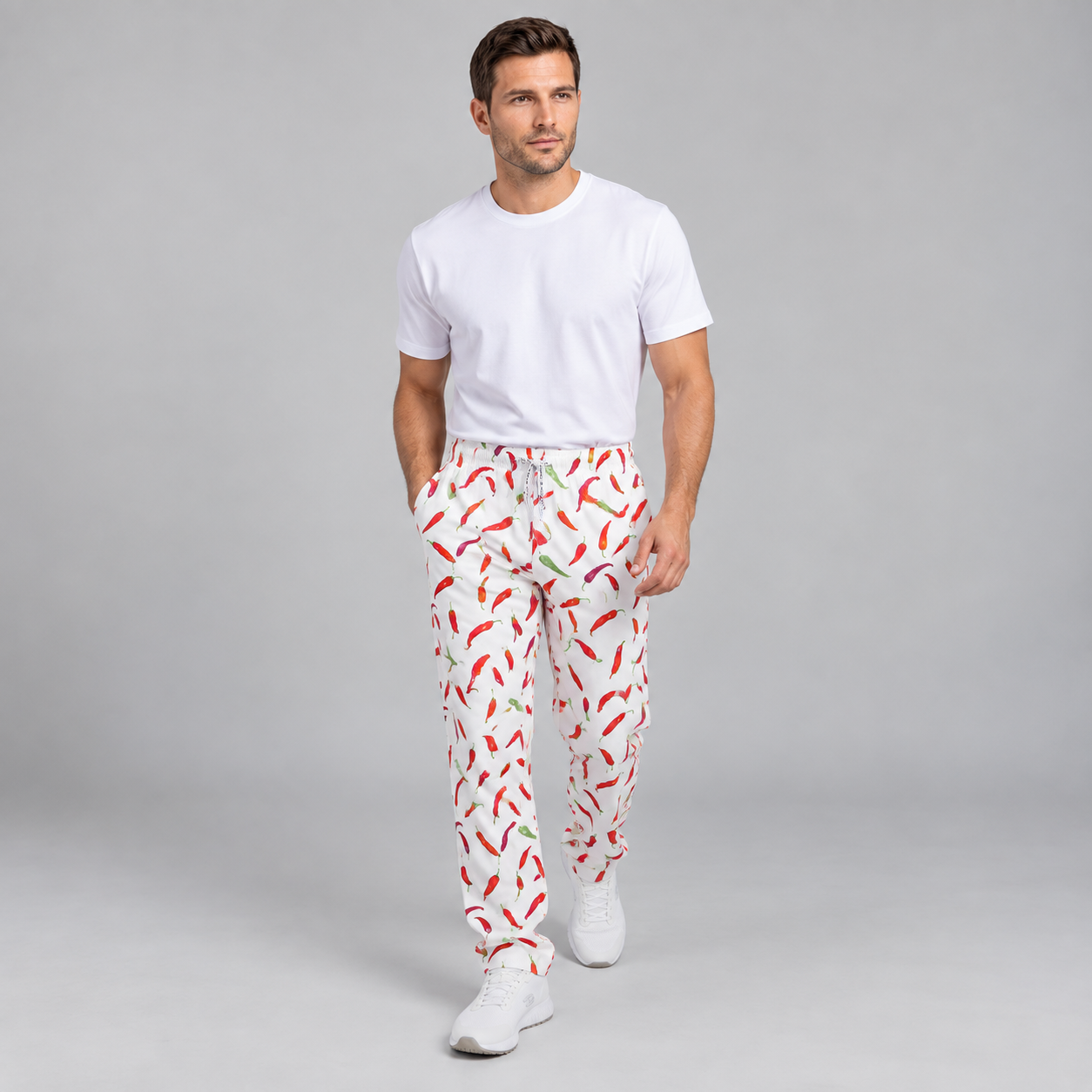 GARY'S pantalon cuisine unisexe coton Olivas
