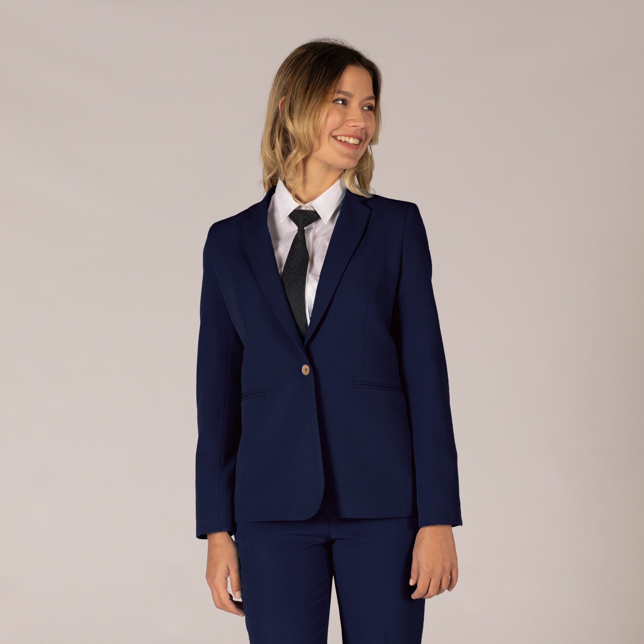 Gary's Jackets Blazer Woman 1 Button X.Linen blazer marine 42