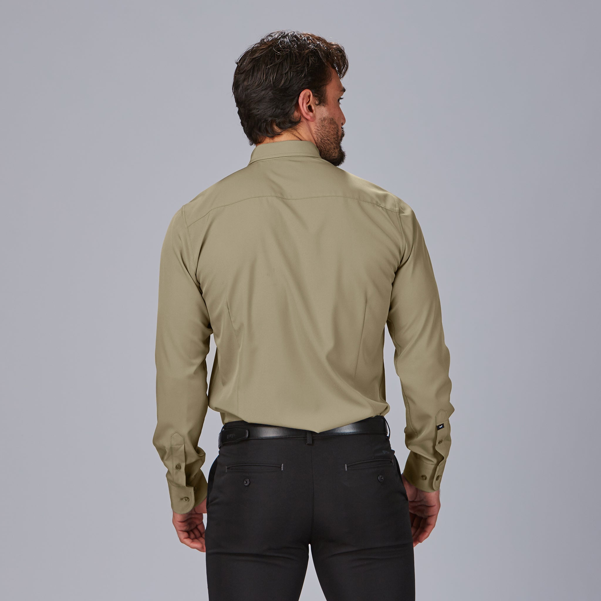 GARY'S Niccolo chemise homme slim marine coton stretch