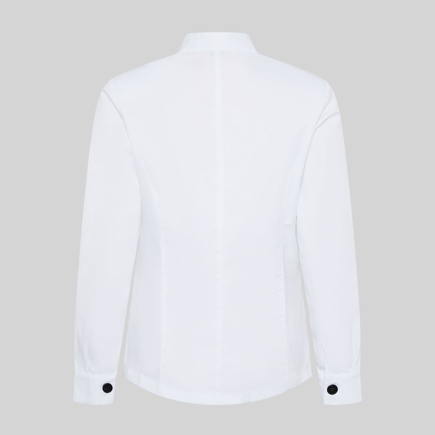 Gary's Blouses col mao chemisier serveuse blanc manches longues