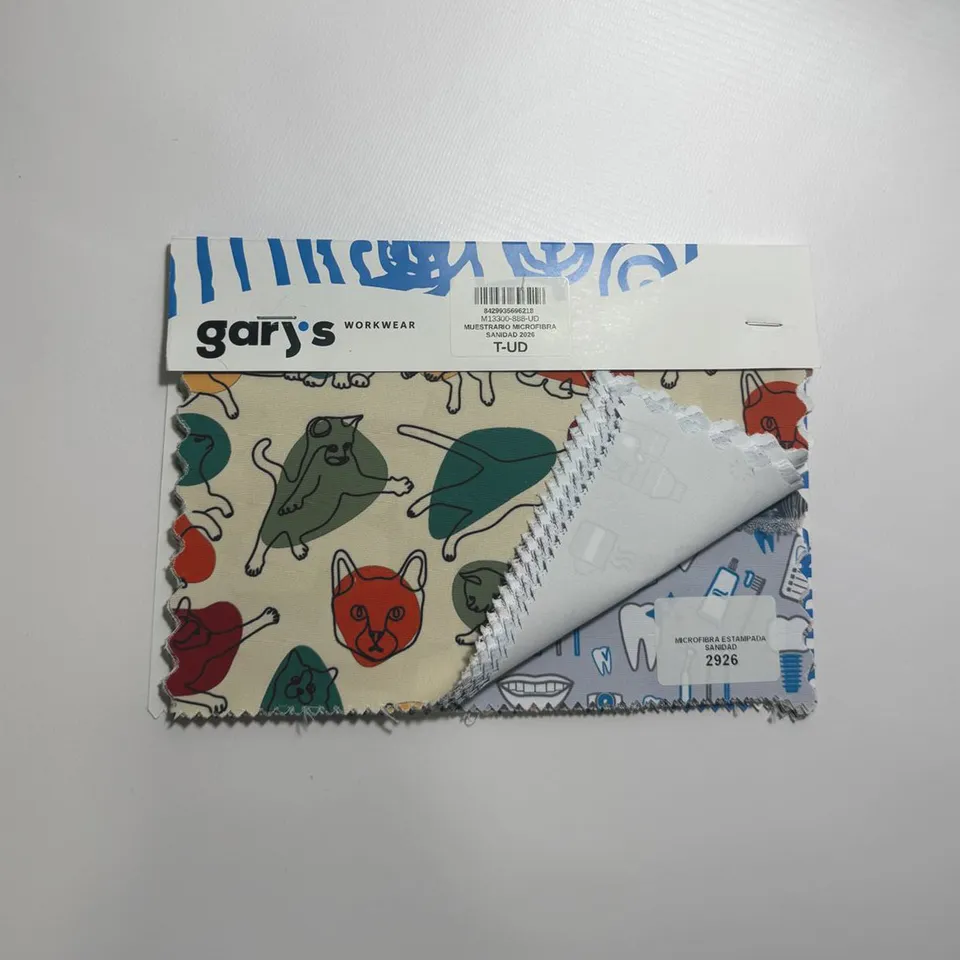 GARY'S Advertising Material nuancier microfibre imprimée santé