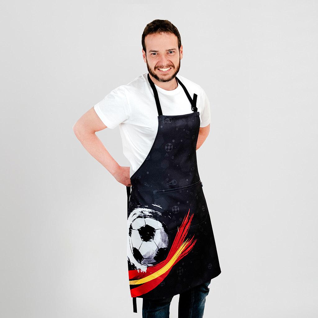 GARY'S Futbol tablier bavette gris 80x69 cm