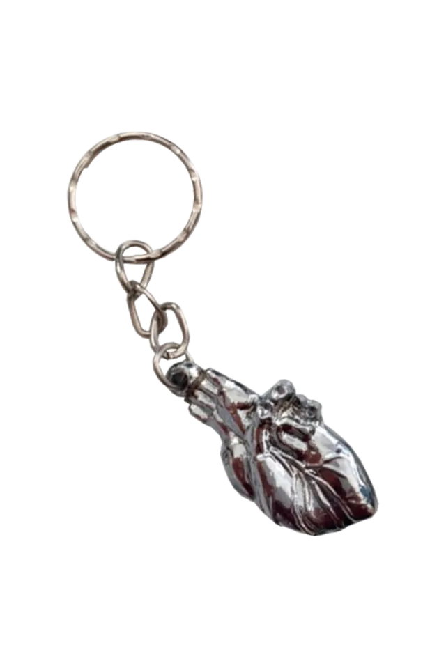 Enfermania porte-clés métal coeur soignant