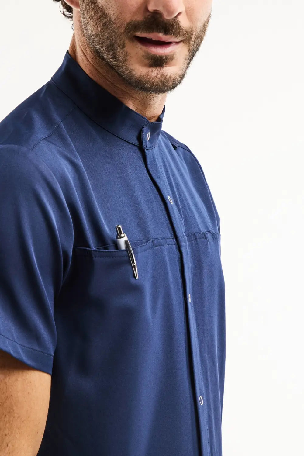 Aelin Noah Blouse Médicale Homme Bleu Marine Stretch