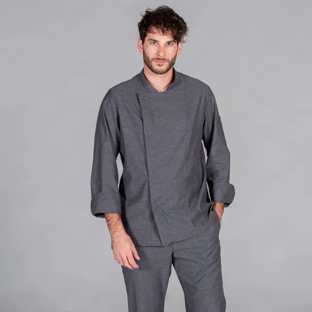 GARY'S Silva veste cuisinier gris marengo XS coton