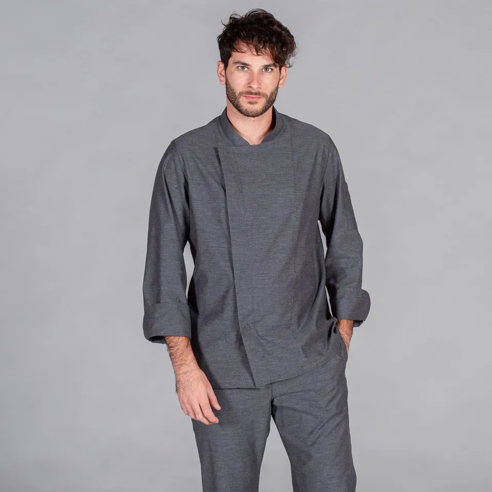 GARY'S Silva veste cuisinier gris marengo XS coton