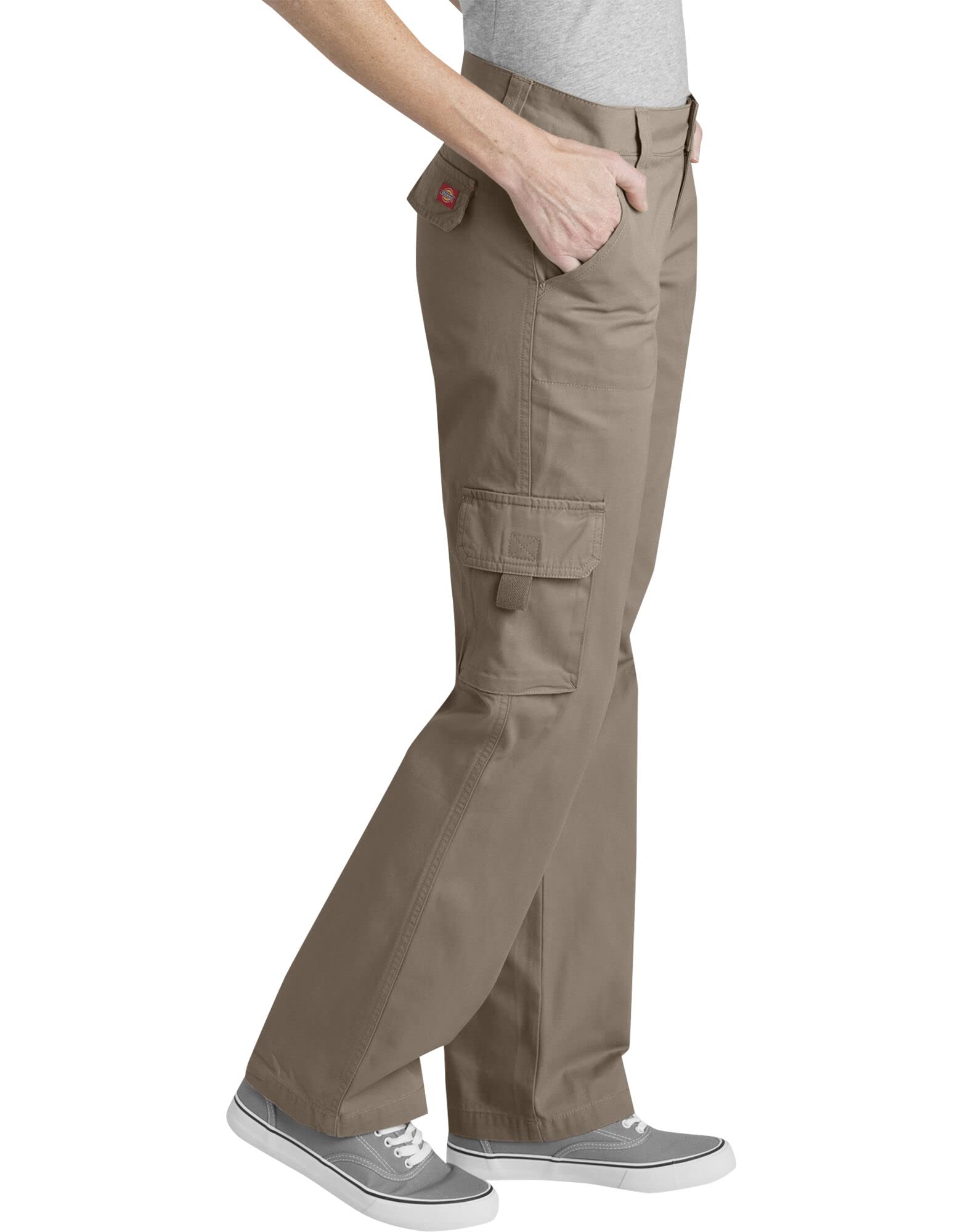 Dickies pantalon cargo sergé femme noir rincé taille 38