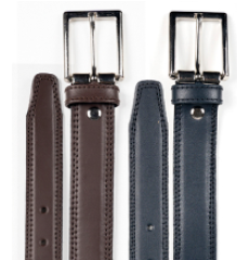 Gary's Add-Ons Belt Man ceinture cuir homme bleu marine 95 cm