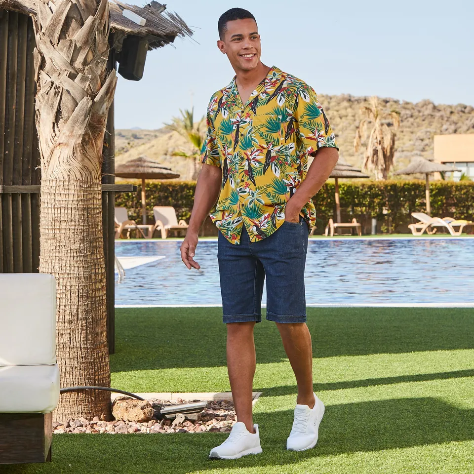 Gary's Casdy bermuda denim stretch marine homme