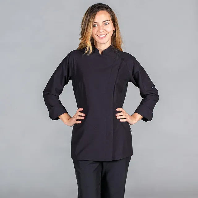 Gary's Iza veste cuisine femme blanche microfibre