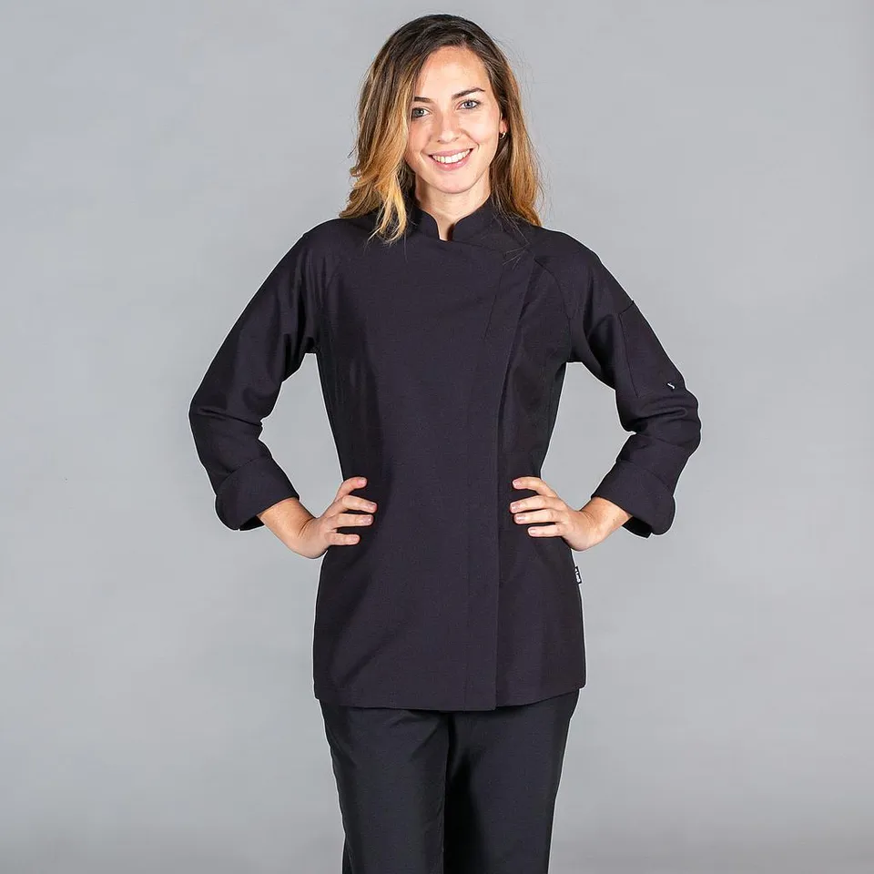 Gary's Iza veste cuisine femme blanche microfibre