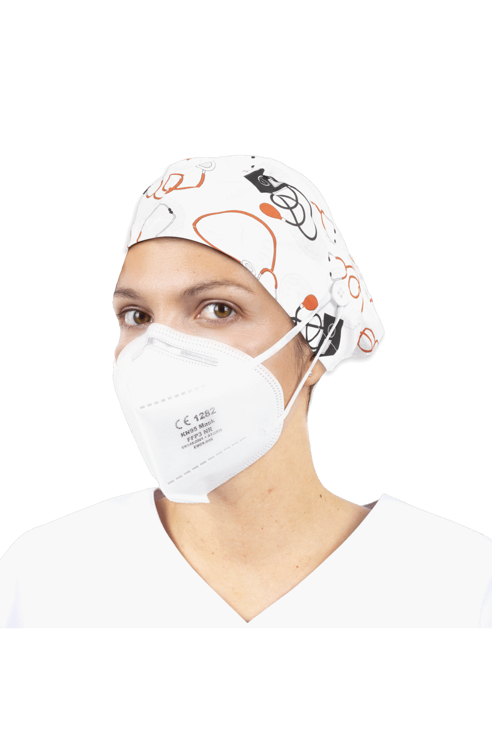 Enfermania Estampados calot bloc cheveux longs coton