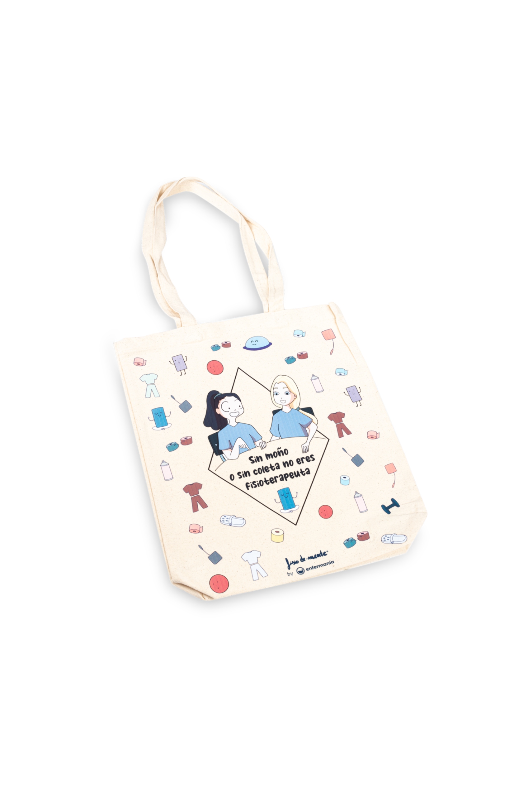 Enfermania Fisioterapeuta Tote bag coton bio écru