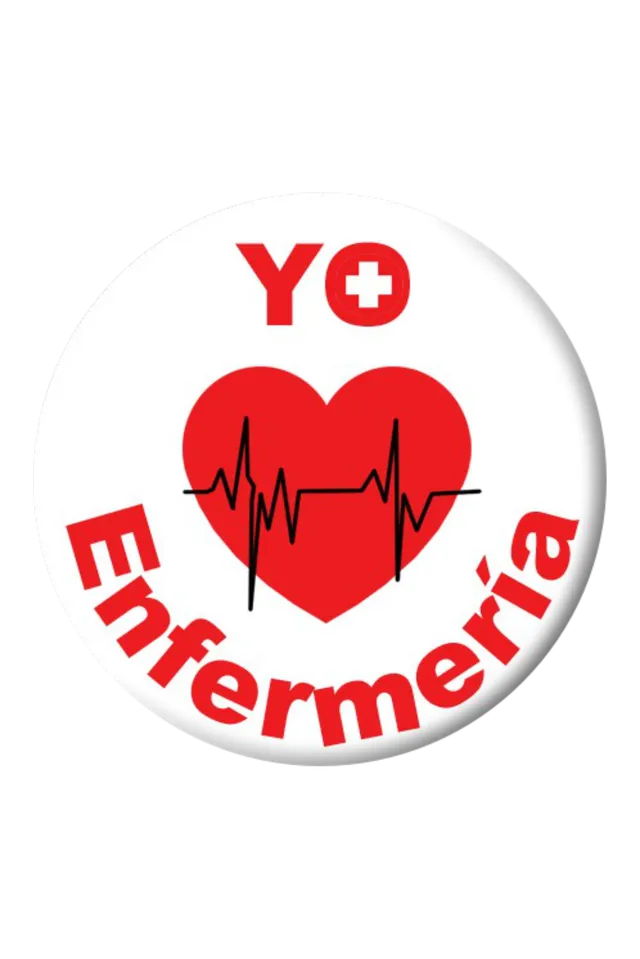 Enfermania Regalos badge infirmiere J'aime 38 mm metal