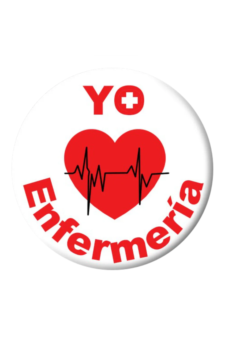 Enfermania Regalos badge infirmiere J'aime 38 mm metal