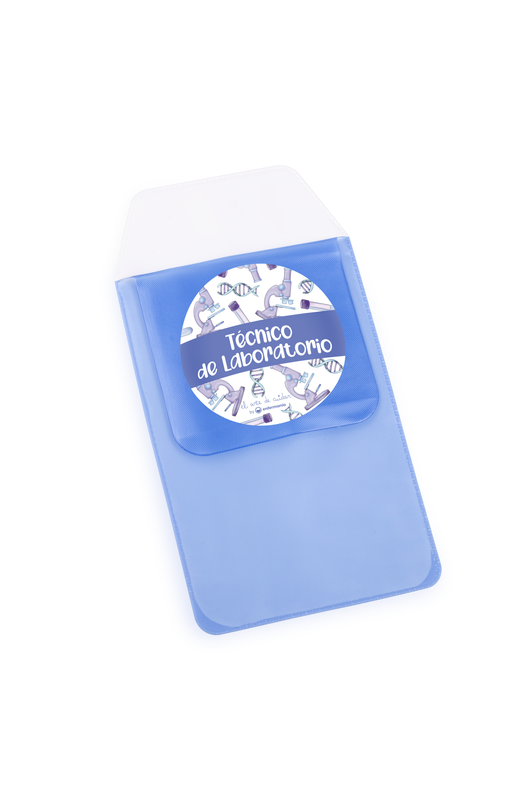 Enfermania protège-poche stylos labo bleu plastique