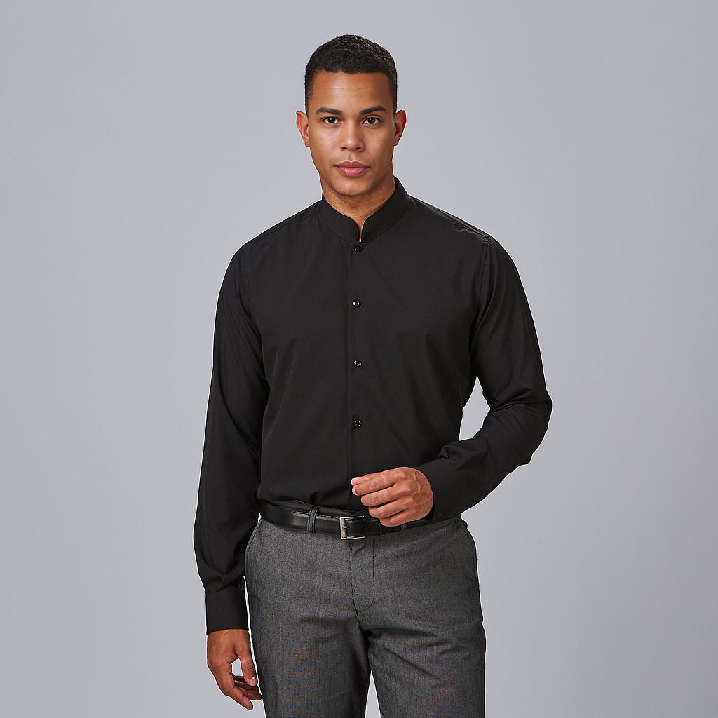 Gary's Shirts Matteo chemise slim homme 001 noir