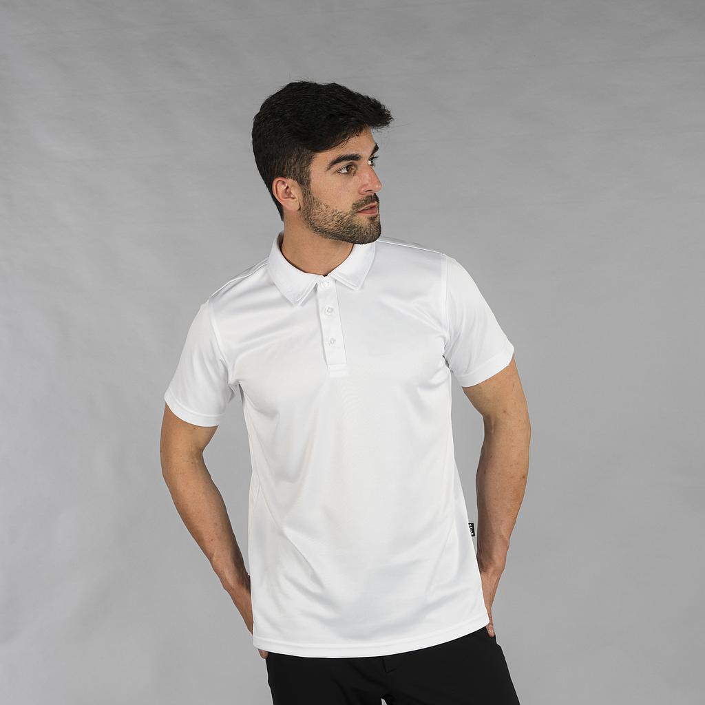 GARY'S Interlock polo homme noir manches courtes
