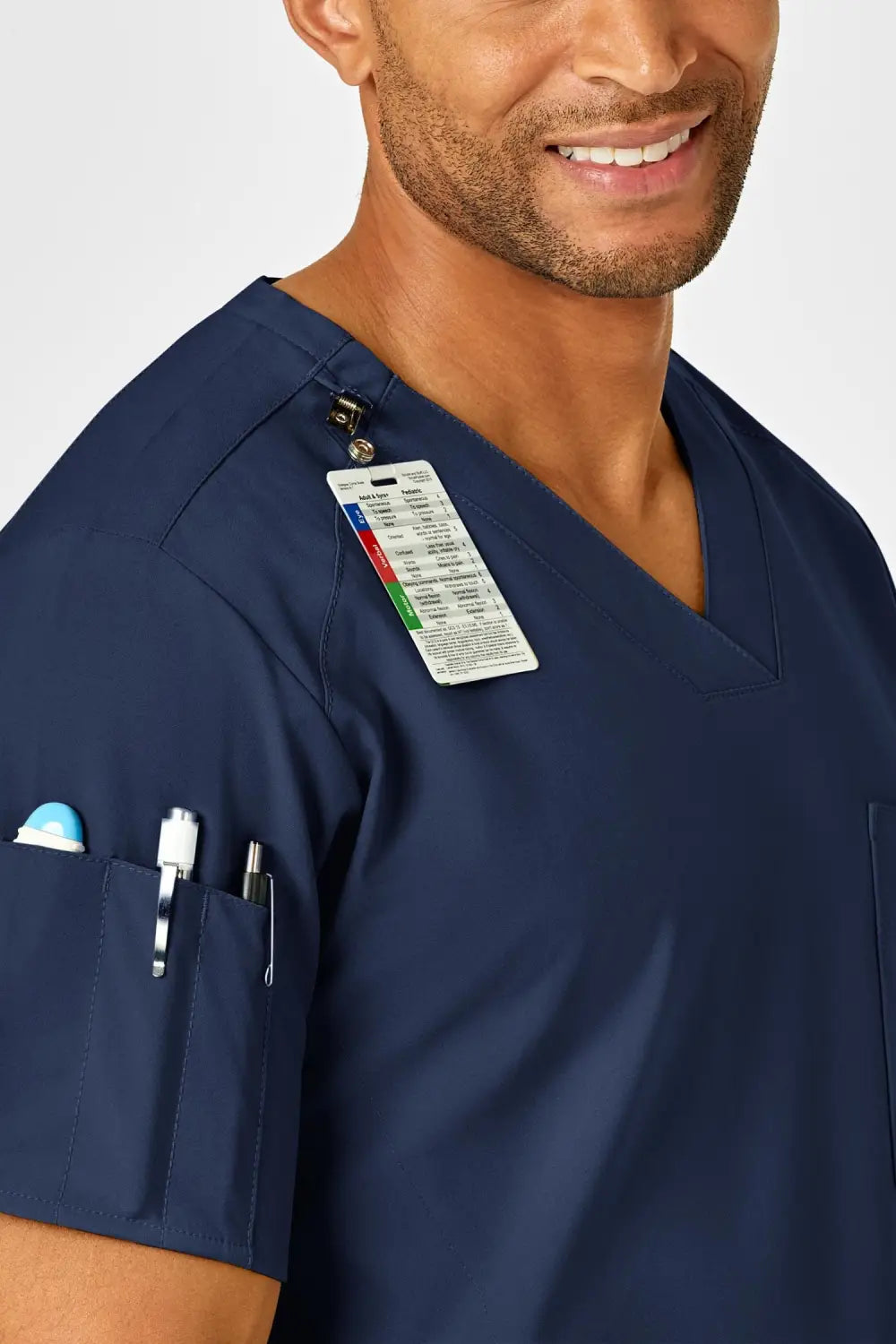 Aelin Noah W123 blouse médicale Bleu marine homme