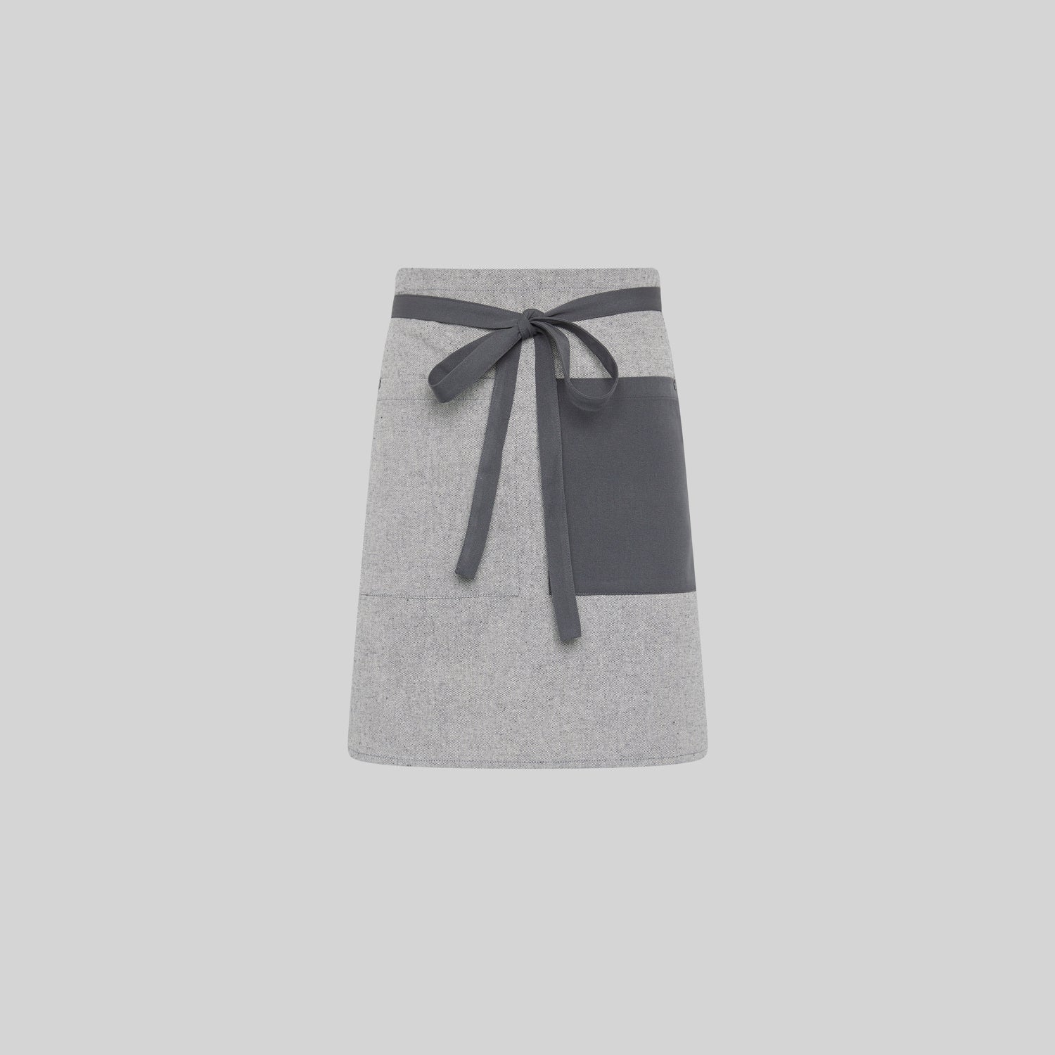 Gary's Aprons tablier court gris poches toile 45 cm