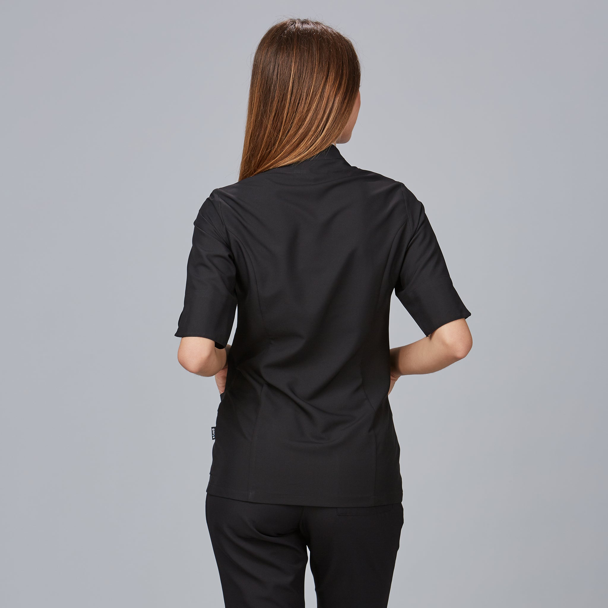 GARY'S Cuba blouse médicale femme noire microfibre
