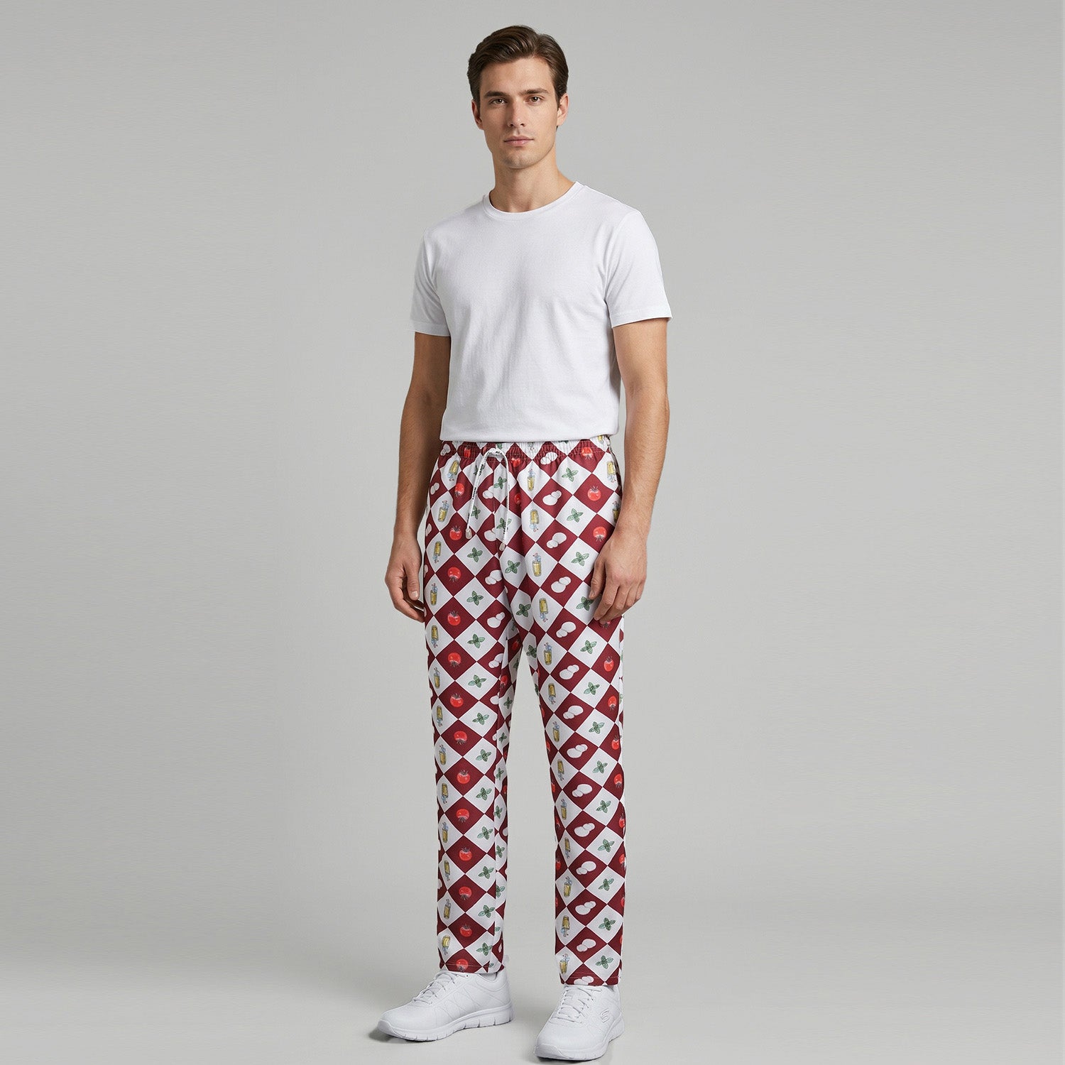 GARY'S Pantalon travail coton bio imprimé Toscana