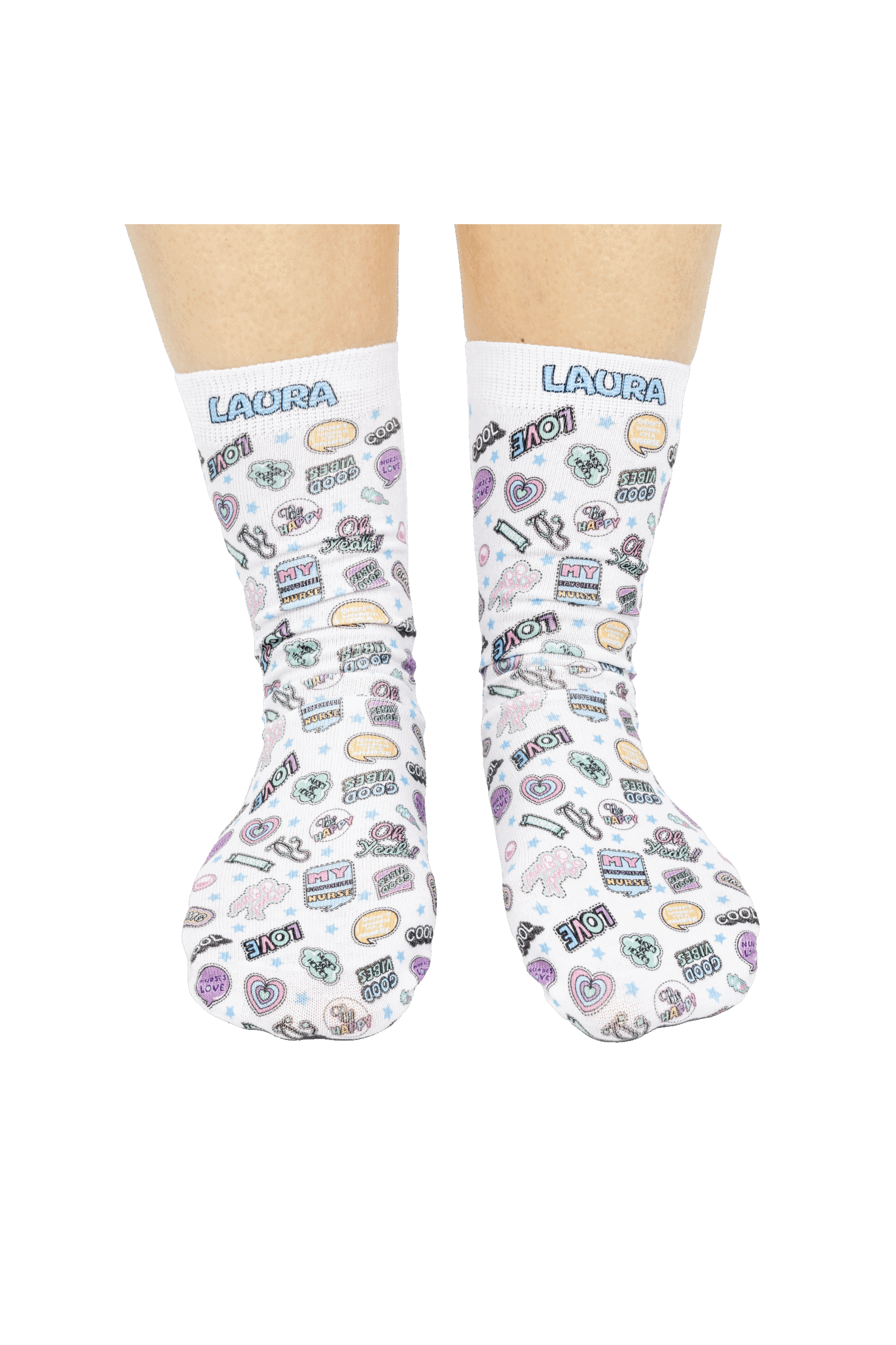 Enfermania Stickers Collection chaussettes imprimées polyester S/M