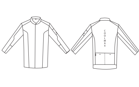 GARY'S Morfeo veste cuisine homme noir 001 Coolmax
