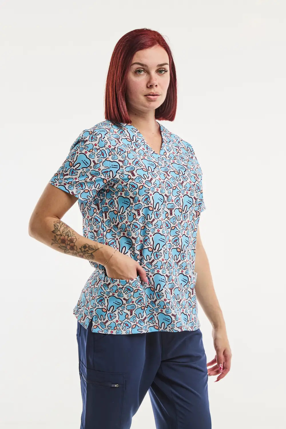 Aelin Paris Happy Teeth tunique médicale femme stretch