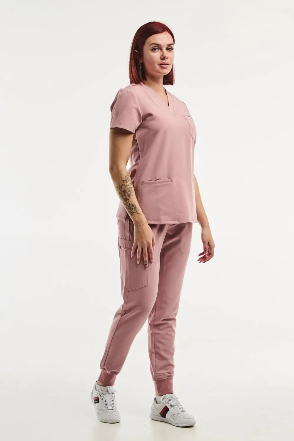 Aelin Paris Tenue Médicale Stretch Femme Rose