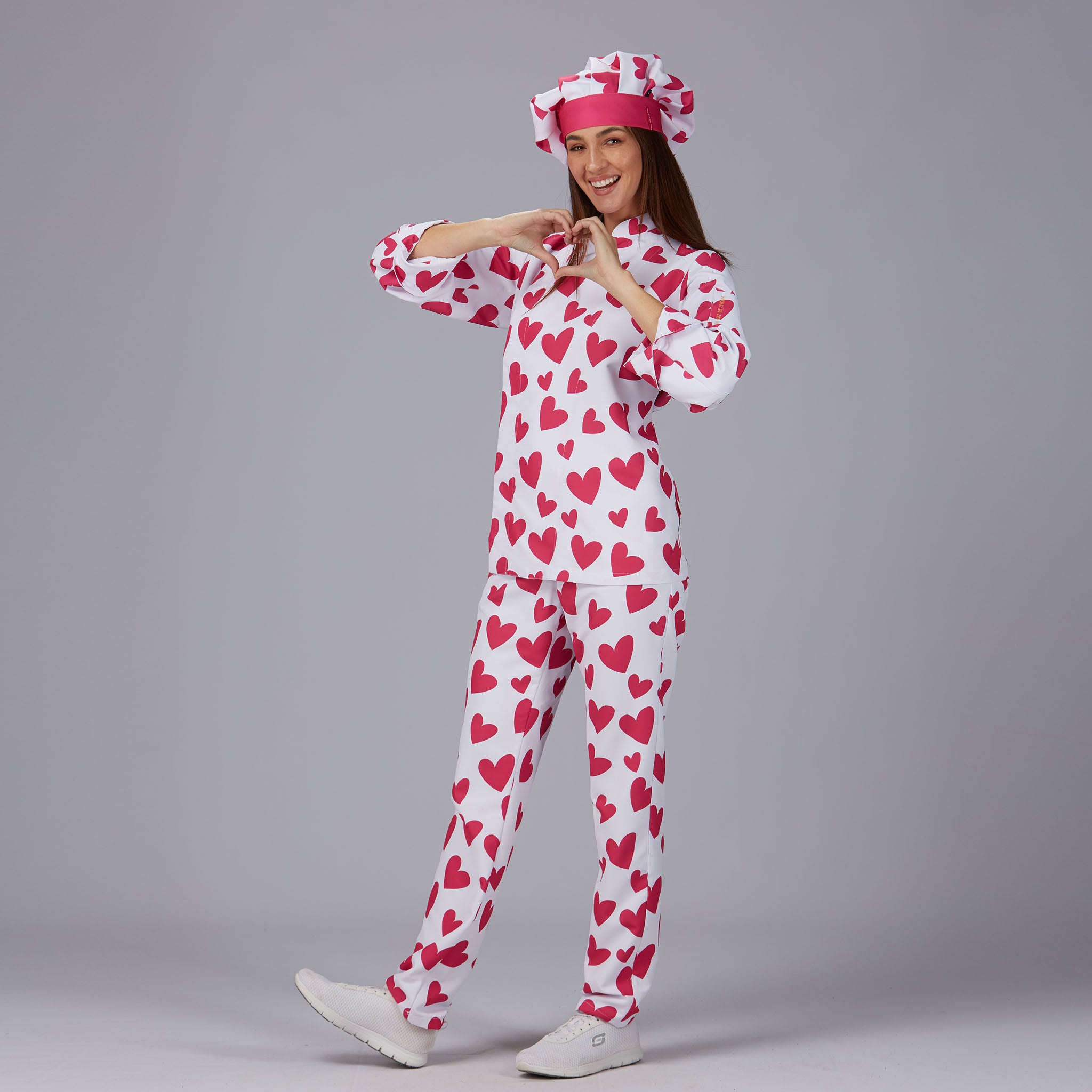 Gary's Agatha Pantalon travail unisexe Cuore Rosa