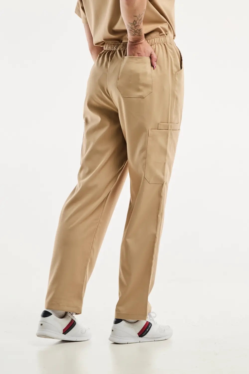 Aelin Emma pantalon médical beige clair femme stretch