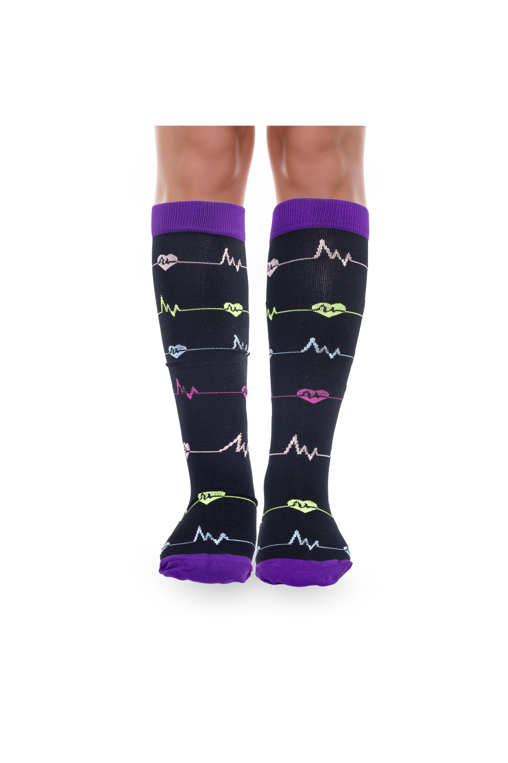 Enfermania EKG chaussettes de compression noires S/M retour veineux