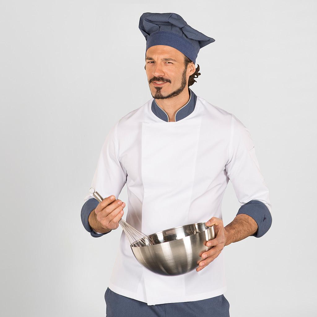 GARY'S Vera veste chef cuisine loneta bleu gris