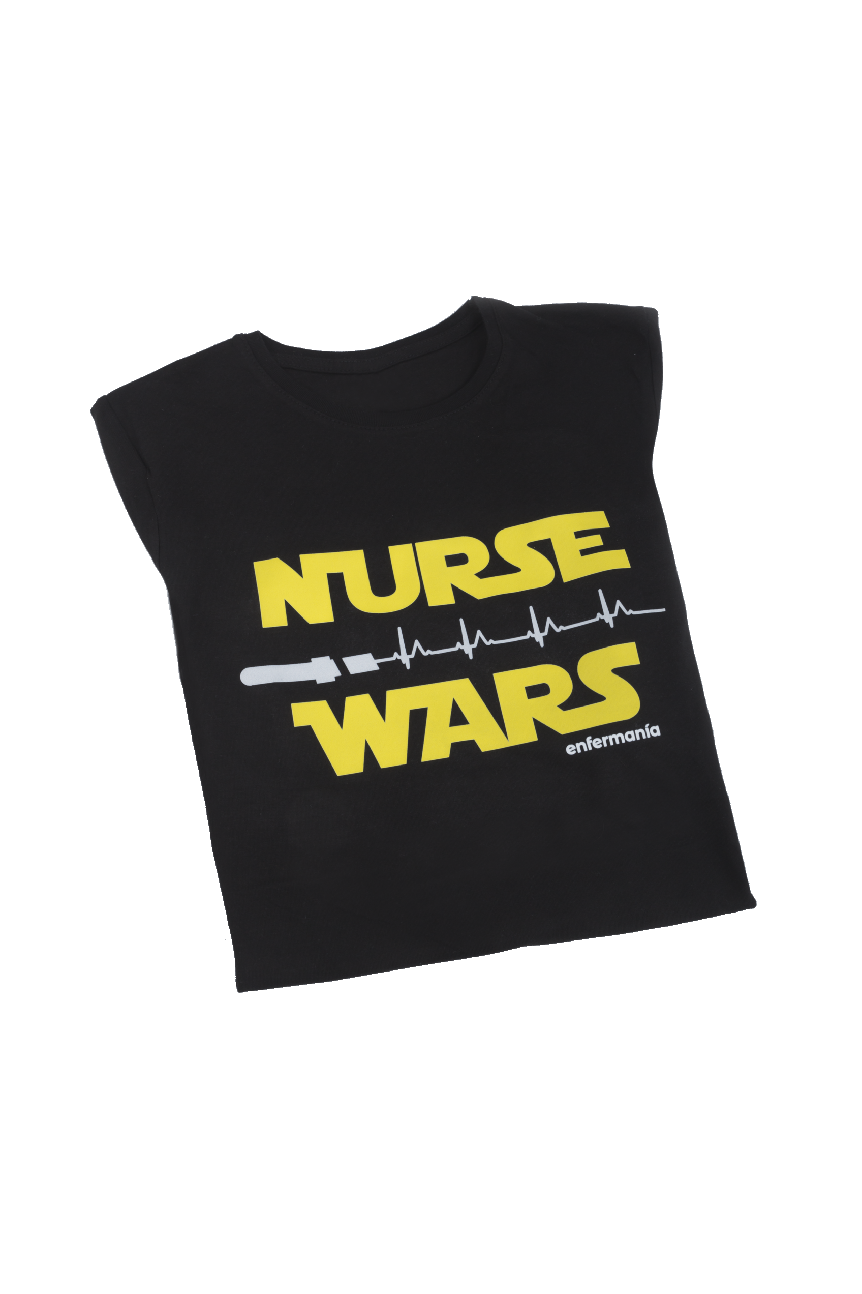 Enfermania Ropa t-shirt femme noir coton taille S
