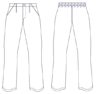 Gary's Pants pantalon cuisinier vichy pied-de-poule
