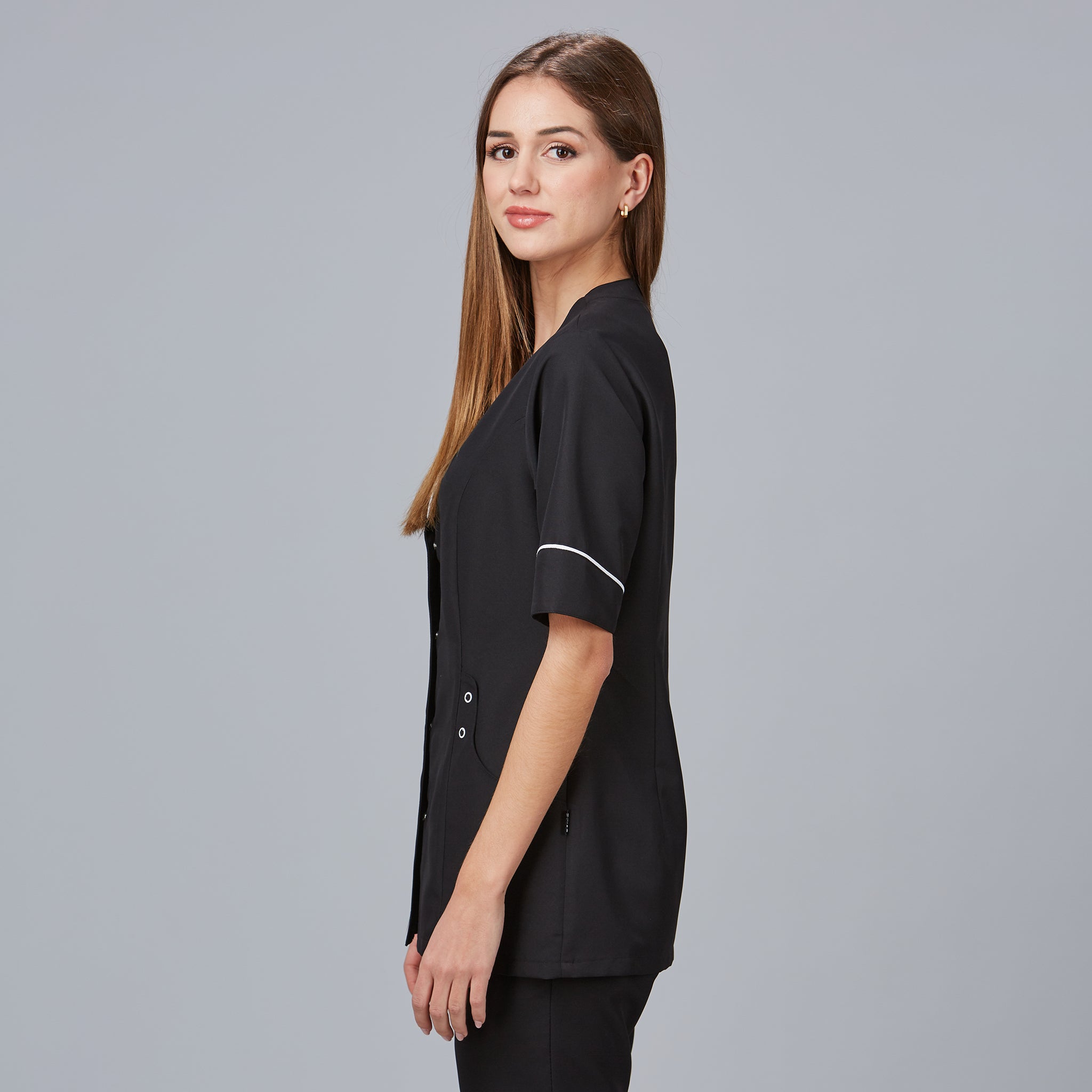 GARY'S Blouses Cinta blouse de travail femme noire microfibre