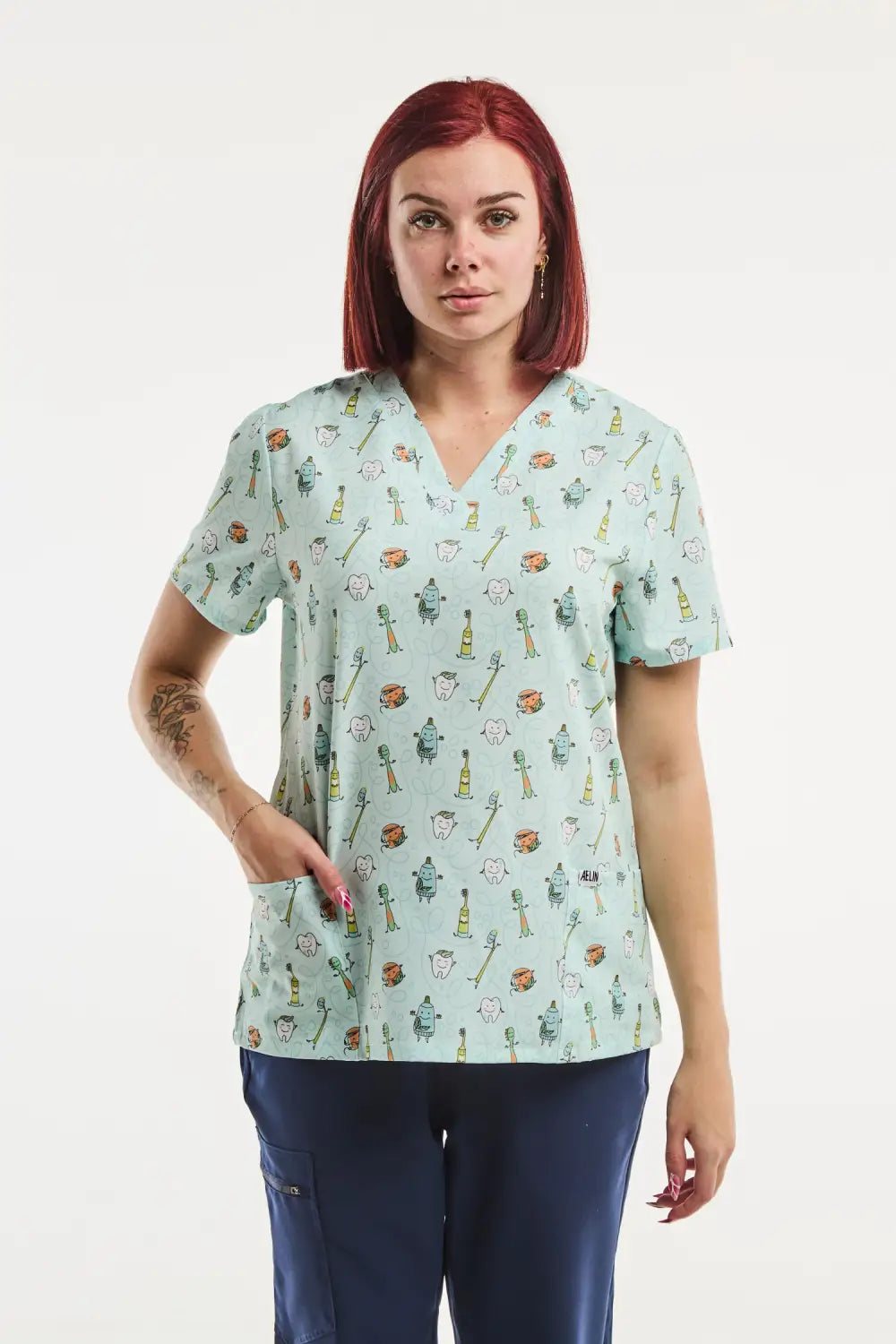 Aelin Paris Brosse Party tunique médicale femme stretch