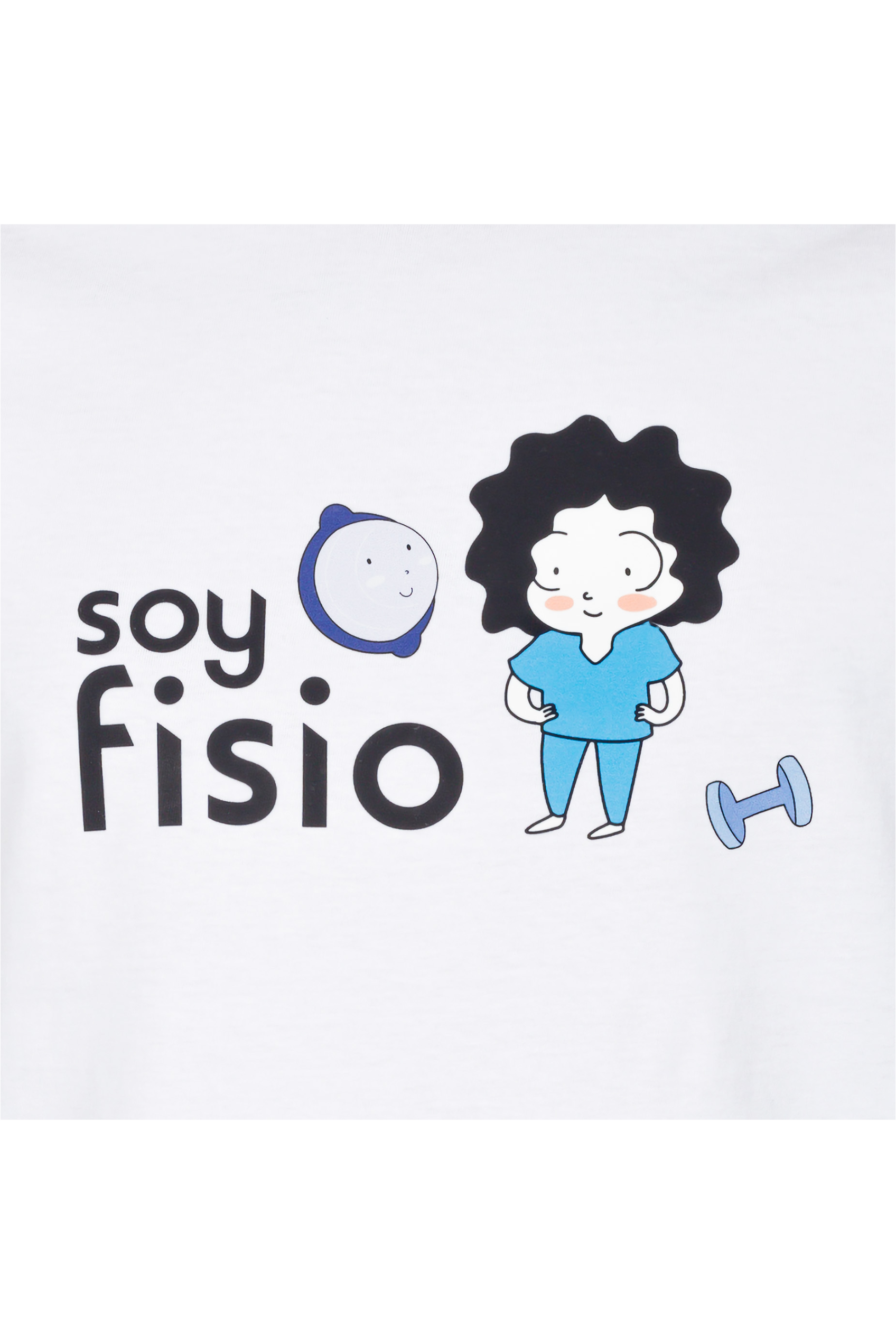 Enfermania Ropa FisioDeMente t-shirt homme blanc taille L coton