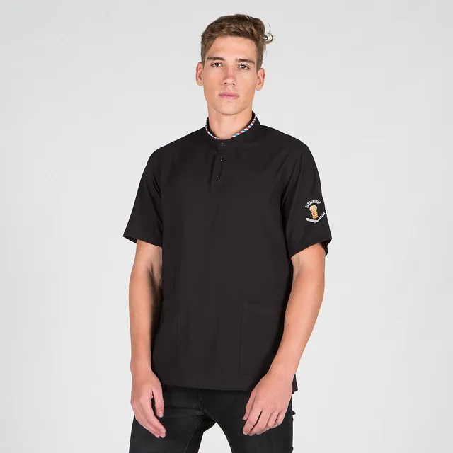 Gary's Nogal tunique barbier homme noire microfibre XS-YL
