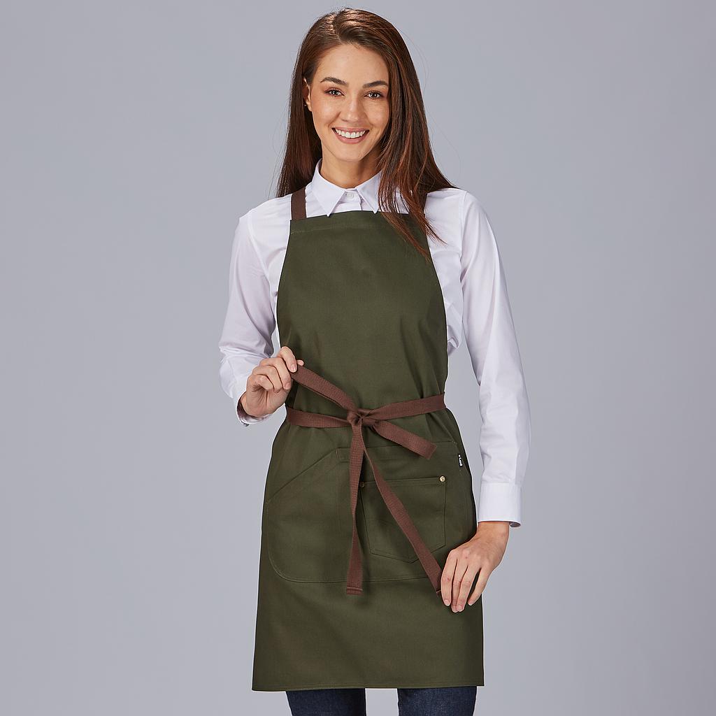 Gary's Aprons tablier bavette marine 88x74cm poches
