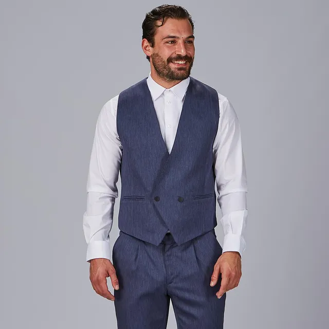 Gary's Pastor gilet homme marine croisé