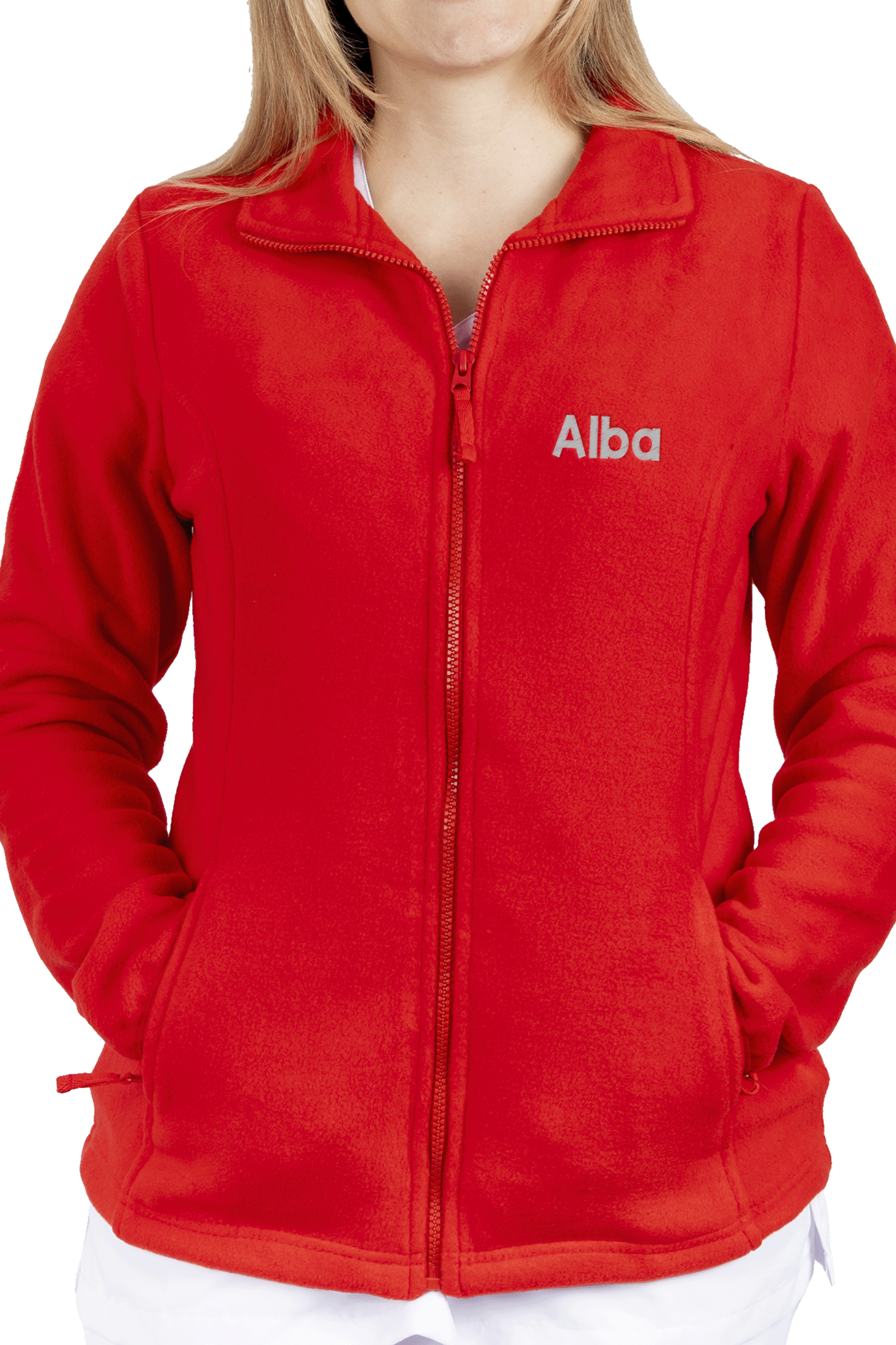 Enfermania Ropa polaire médicale femme rouge TES