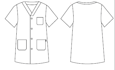 Gary's Blouses blouse médicale blanche boutons M unisexe
